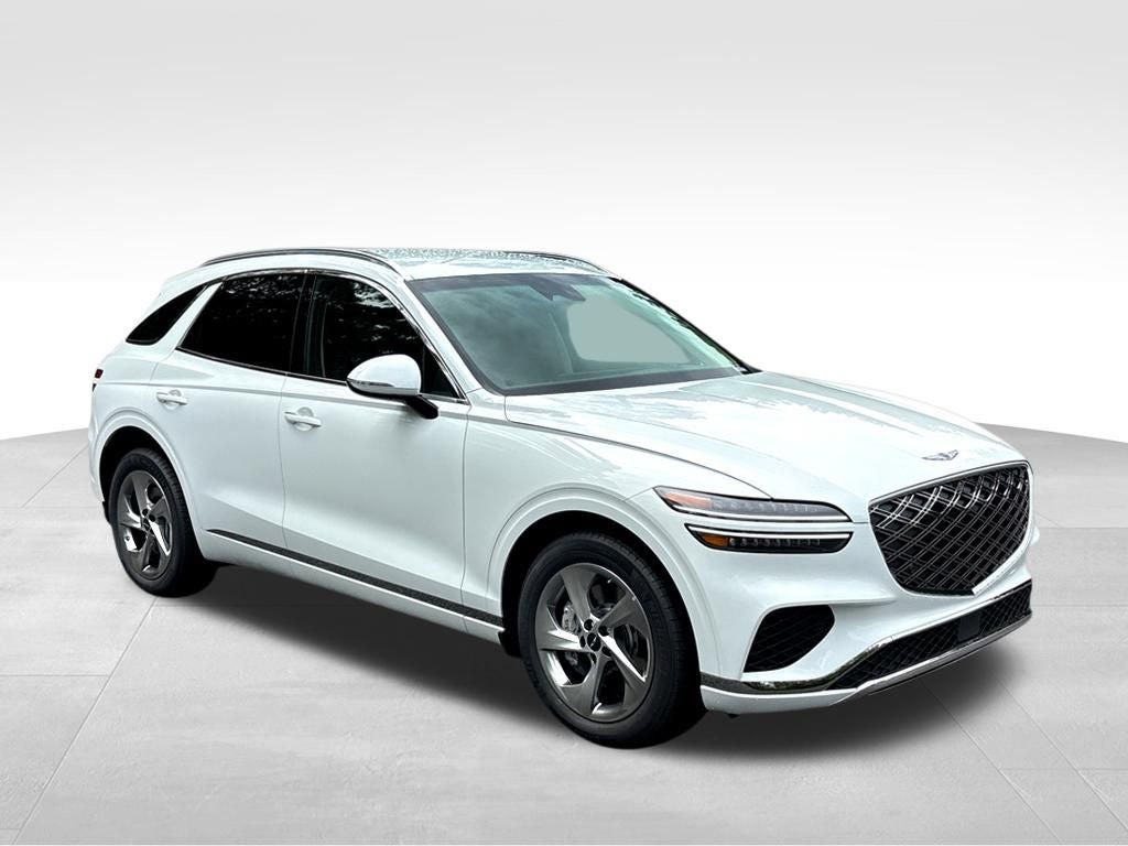 2026 Genesis GV70 2.5T in Alta White — front three-quarter view