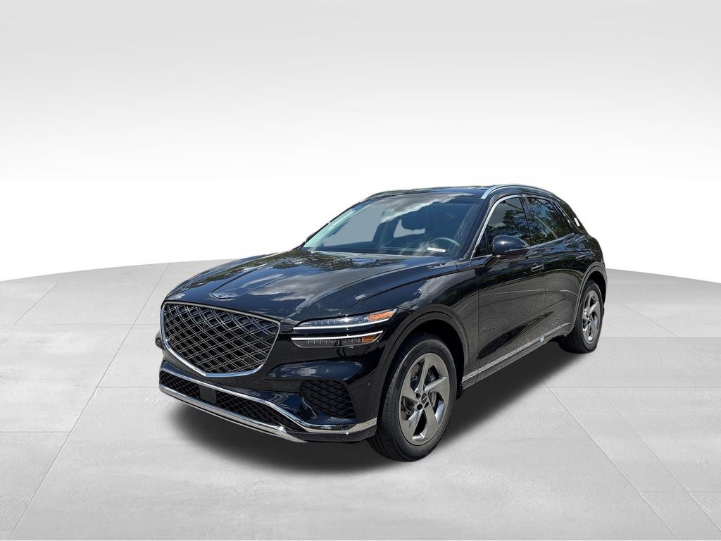 2026 Genesis GV70 2.5T Advanced in Vik Black — front three-quarter view