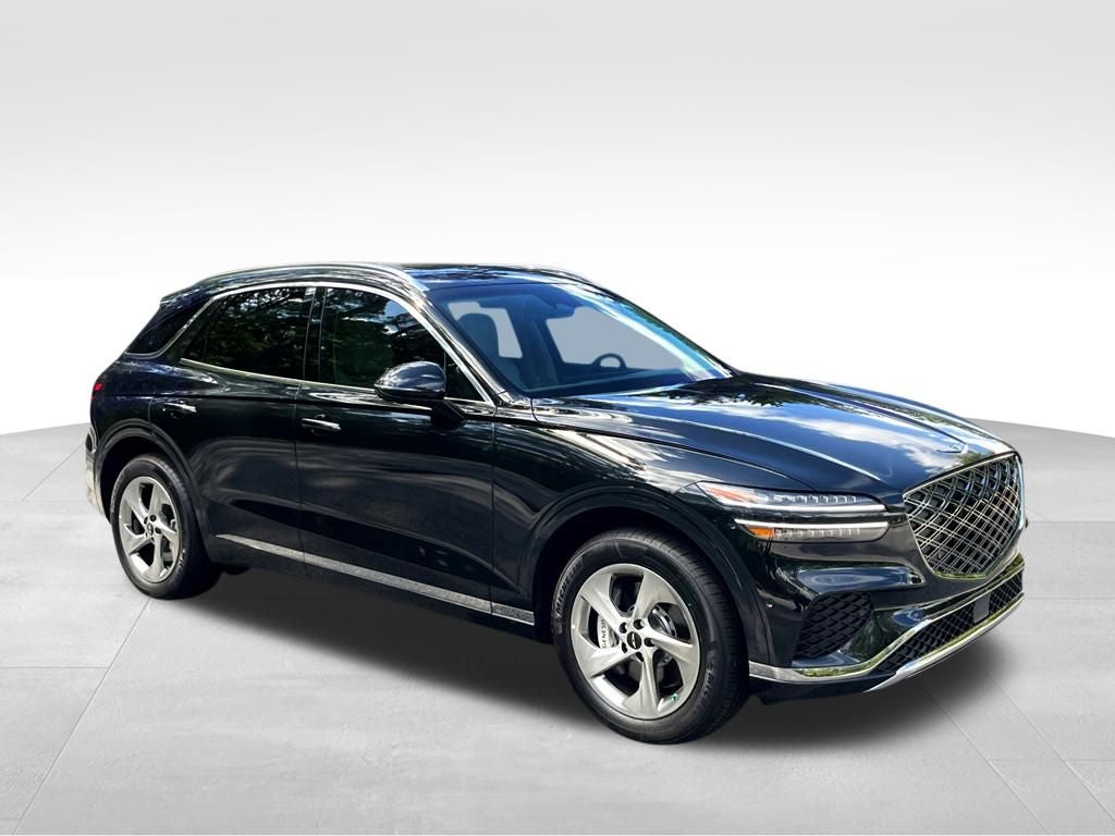 2026 Genesis GV70 2.5T Advanced in Vik Black — front three-quarter view
