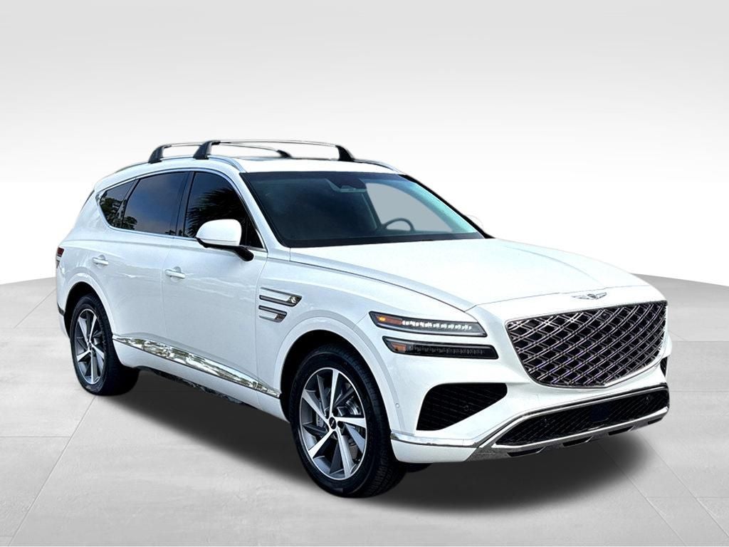 2026 Genesis GV80 2.5T Advanced in Uyuni White — front three-quarter view