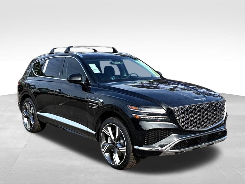 2026 Genesis GV80 3.5T Prestige Black in Vik Black — front three-quarter view