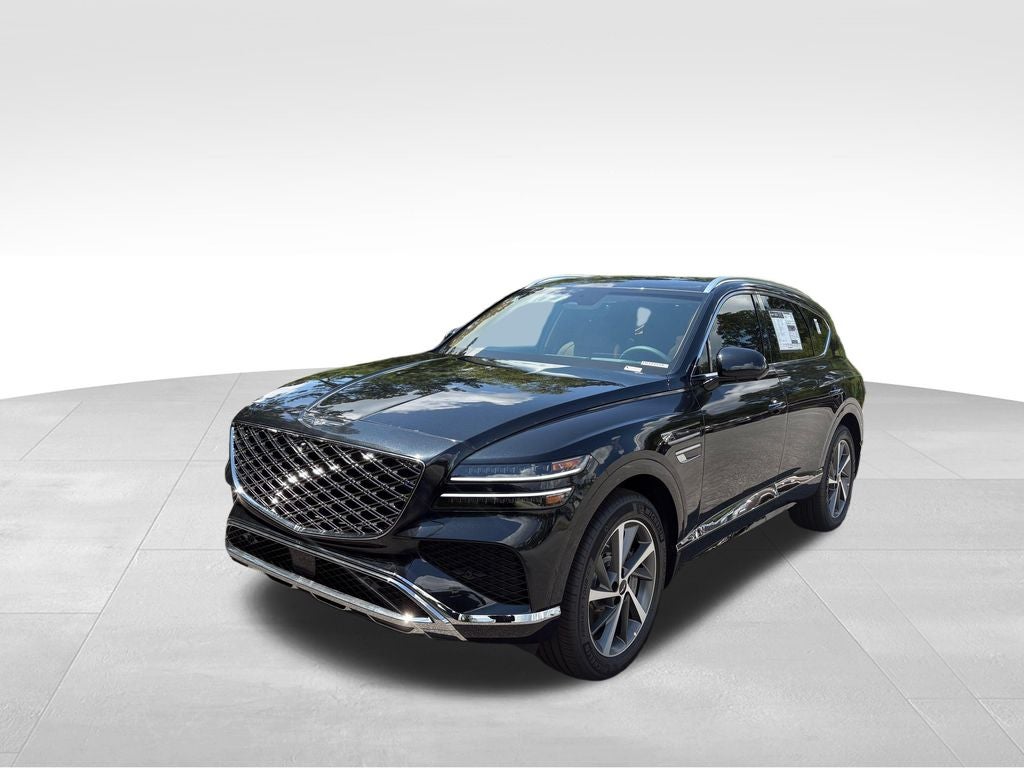 2026 Genesis GV80 3.5T Advanced in Vik Black — front three-quarter view