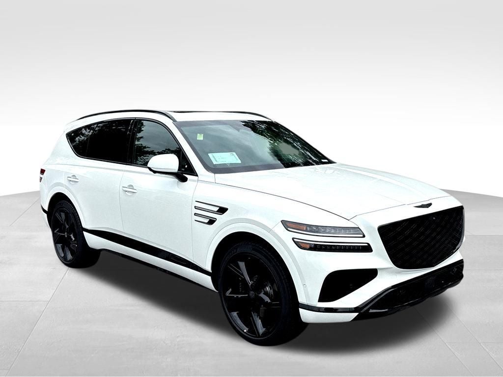 2026 Genesis GV80 3.5T Prestige in Alta White — front three-quarter view